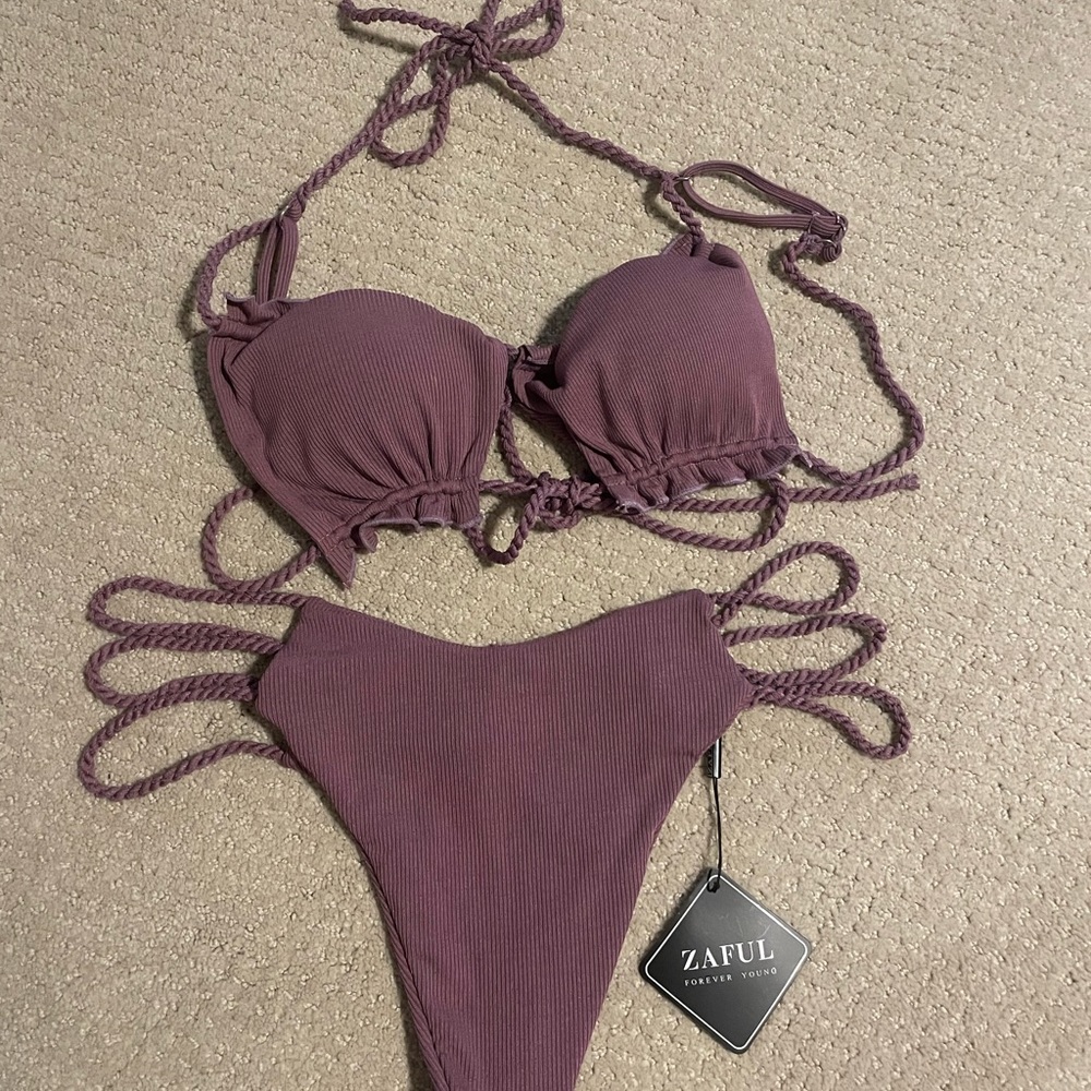 Sexy purple 2 piece bathing suit!